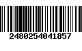 Código de Barras 2480254041857