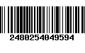 Código de Barras 2480254049594