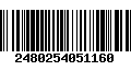 Código de Barras 2480254051160