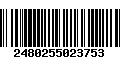 Código de Barras 2480255023753