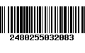 Código de Barras 2480255032083