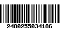 Código de Barras 2480255034186