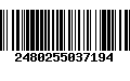 Código de Barras 2480255037194