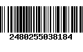 Código de Barras 2480255038184