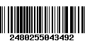 Código de Barras 2480255043492