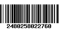 Código de Barras 2480258022760