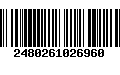 Código de Barras 2480261026960