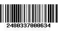 Código de Barras 2480337000634