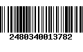 Código de Barras 2480340013782