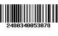 Código de Barras 2480340053078