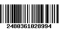 Código de Barras 2480361028994