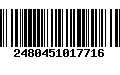 Código de Barras 2480451017716