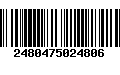 Código de Barras 2480475024806