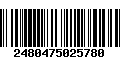 Código de Barras 2480475025780