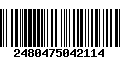 Código de Barras 2480475042114