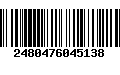 Código de Barras 2480476045138