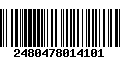 Código de Barras 2480478014101