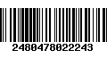 Código de Barras 2480478022243