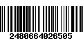 Código de Barras 2480664026505