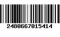 Código de Barras 2480667015414