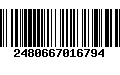 Código de Barras 2480667016794