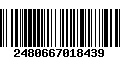 Código de Barras 2480667018439