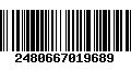 Código de Barras 2480667019689