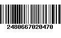 Código de Barras 2480667020470