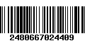 Código de Barras 2480667024409