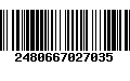 Código de Barras 2480667027035