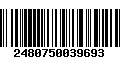 Código de Barras 2480750039693