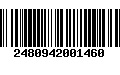 Código de Barras 2480942001460