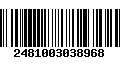 Código de Barras 2481003038968