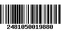 Código de Barras 2481050019880