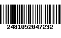 Código de Barras 2481052047232