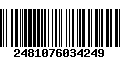 Código de Barras 2481076034249