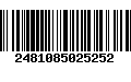 Código de Barras 2481085025252