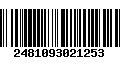 Código de Barras 2481093021253