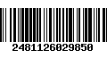 Código de Barras 2481126029850