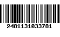 Código de Barras 2481131033781