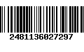 Código de Barras 2481136027297