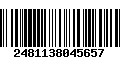 Código de Barras 2481138045657