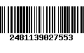 Código de Barras 2481139027553