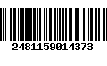 Código de Barras 2481159014373