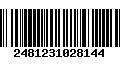 Código de Barras 2481231028144