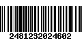 Código de Barras 2481232024602