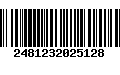 Código de Barras 2481232025128