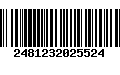 Código de Barras 2481232025524