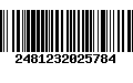 Código de Barras 2481232025784