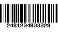 Código de Barras 2481234033329